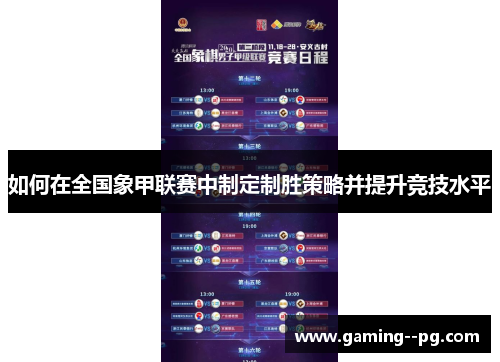如何在全国象甲联赛中制定制胜策略并提升竞技水平 如何在全国象甲联赛中制定制胜策略并提升竞技水平